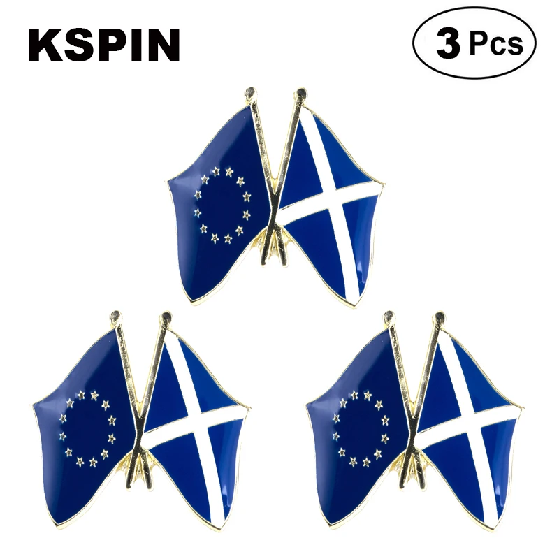 EU &  Cyprus Frendship Lapel Pin Brooches Pins Flag badge Brooch Badges