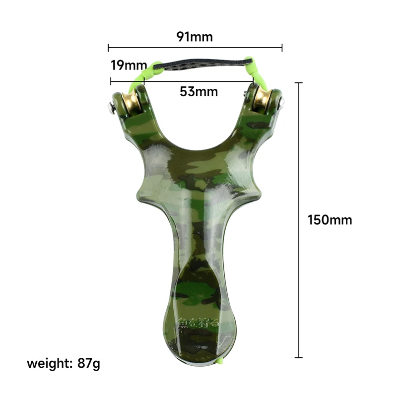 Fishing and Steel Ball Dual Purpose Pulley Fishing Slingshot Leather Band Target Paper Fish Dart Outdoor Hunting Package