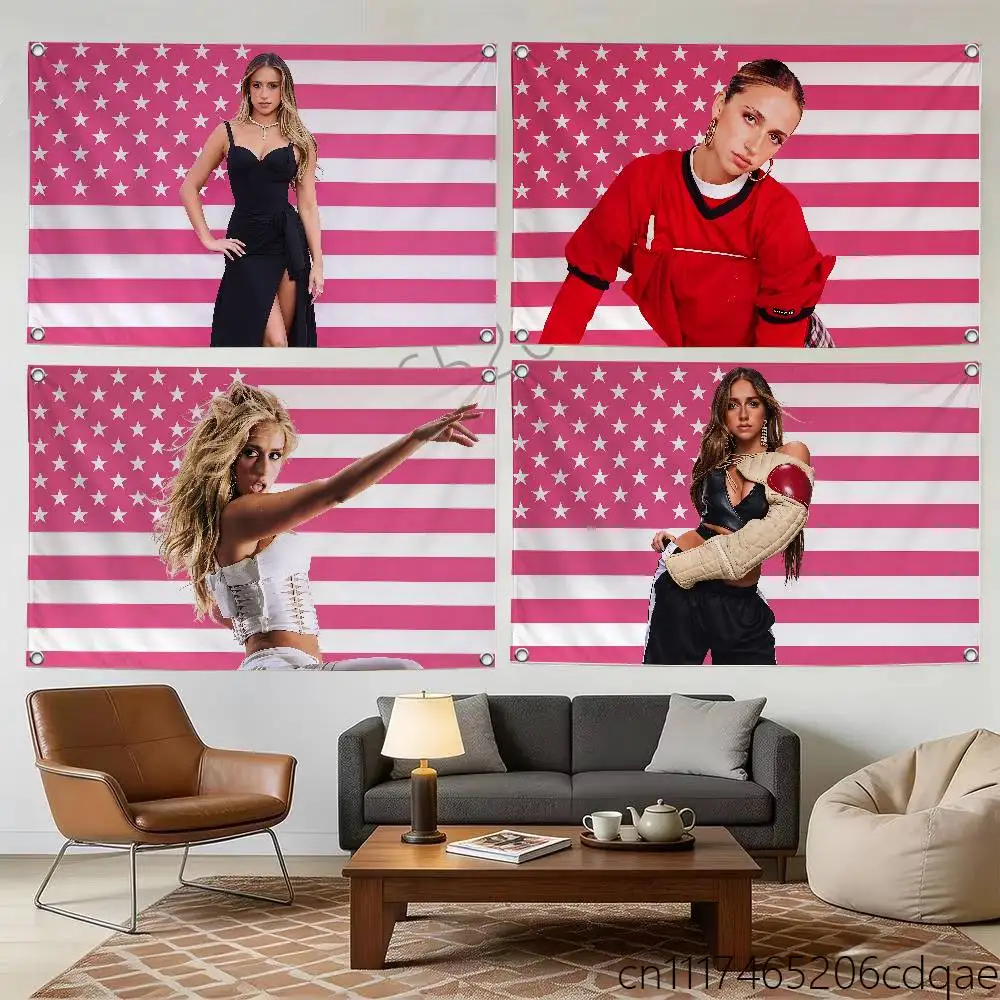 FOR Tate McRae So Close to What Digital Printed Flag Tapestry Creative Pattern Photo Living Room Wall Art Party Outdoor Decor