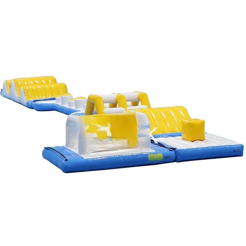 Inflatable Water Park for Pool 20m   Party, PVC Inflatable Floating Obstacle Course for Swimming Pools/Shallow Water