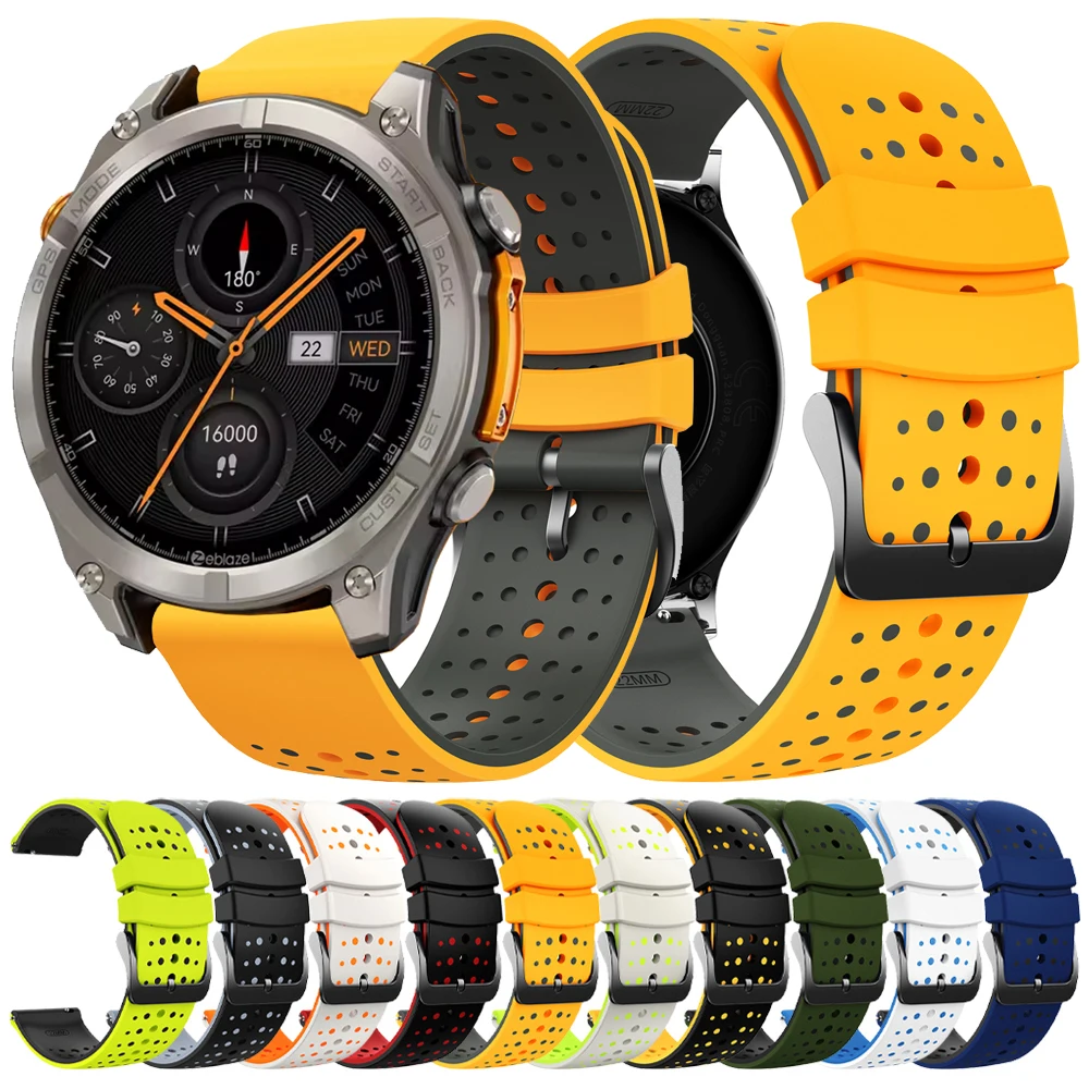 22Mm Silicone Strap…