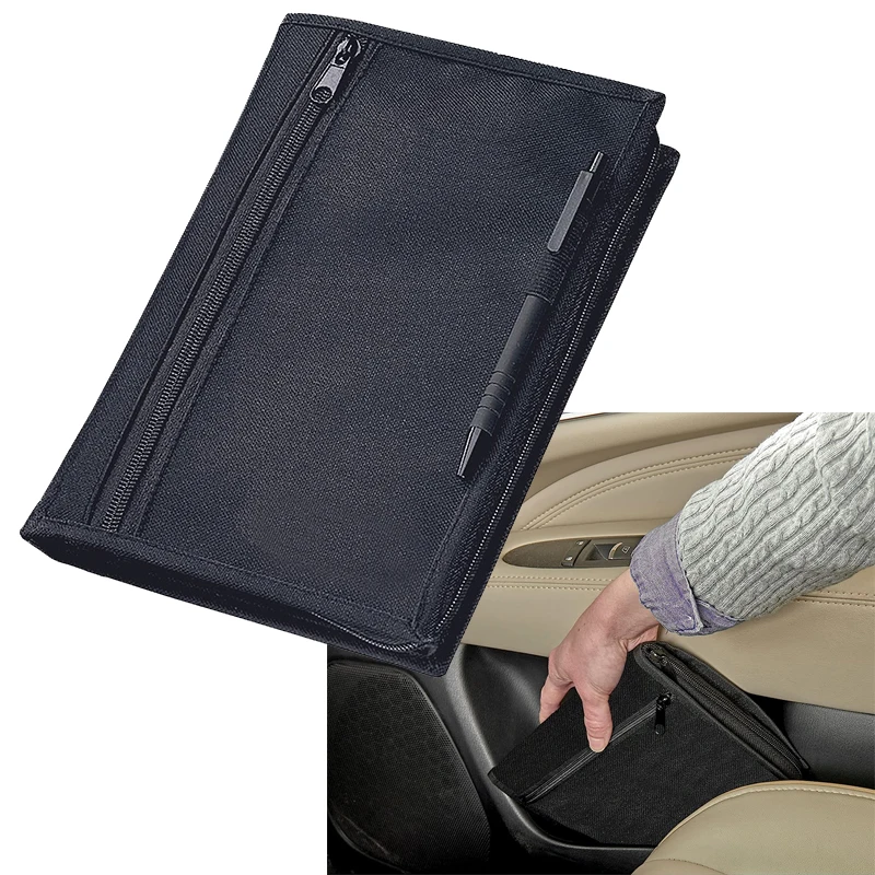 Estuche para licencia de conducir de coche, bolsa de almacenamiento de documentos, tarjetero, BILLETERA, soporte de seguro de registro de coche, bolsa organizadora