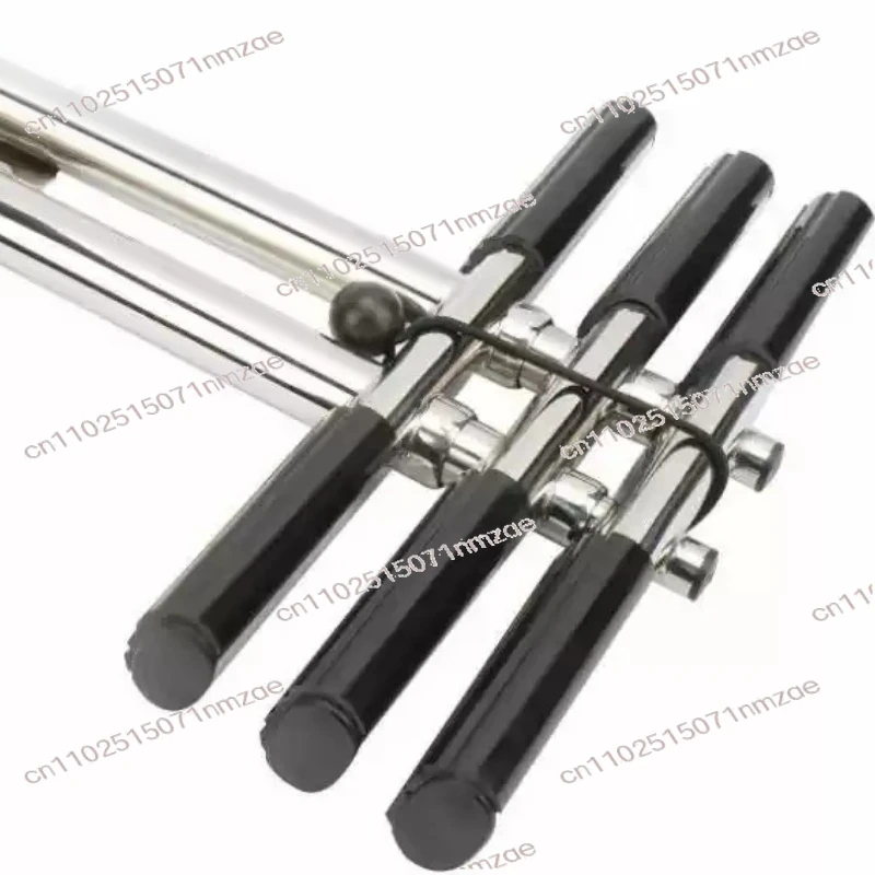 Hidden Non-movable Marine Yacht Hardware Stainless Steel Folding Telescopic Ladder Hanging Ladder