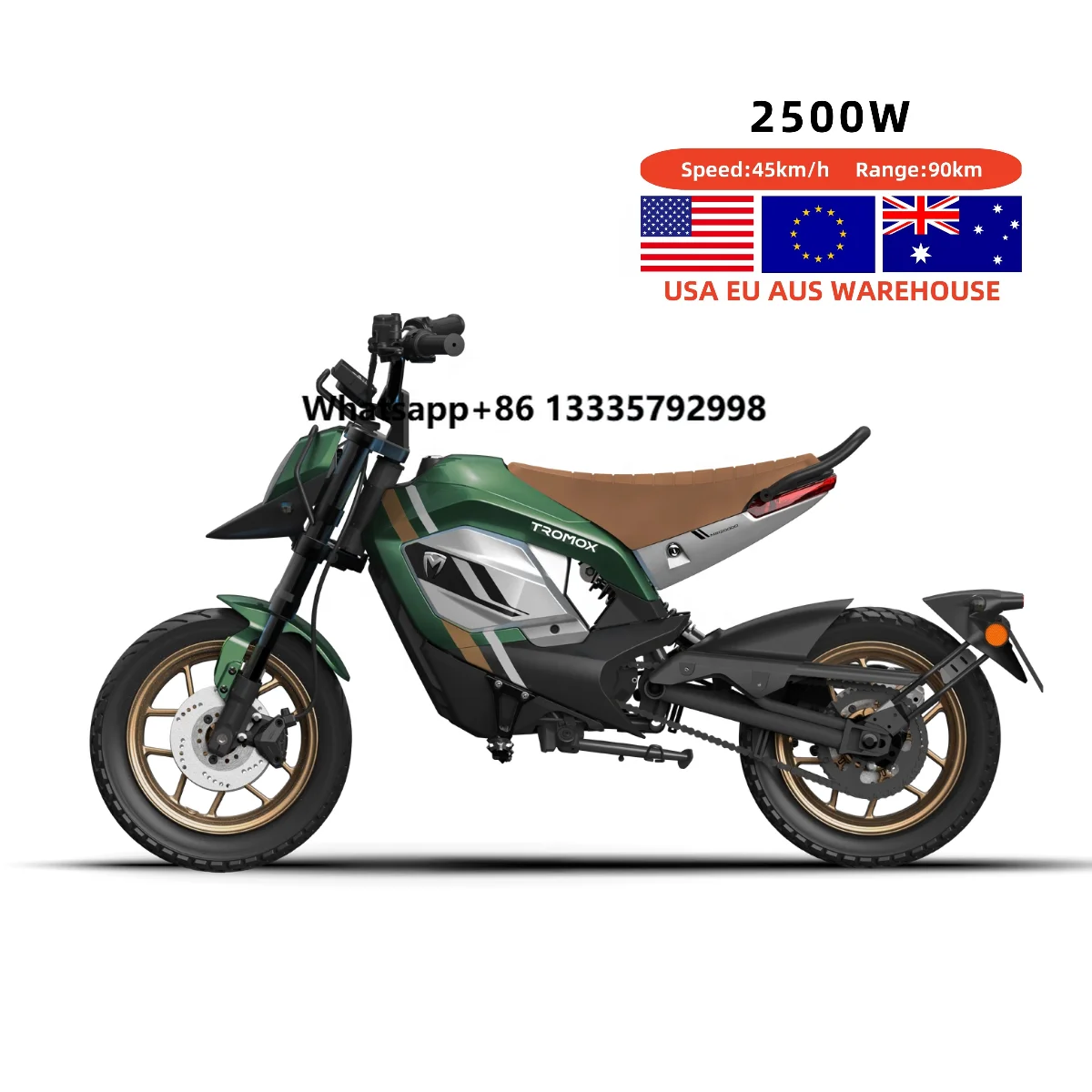 

High End Tromox Electric Motorcycle Minob Us Eu Aus Warehouse 2500w Mini Electric Dirt Motorcycles Bike 60v31ah E Mountain Bike