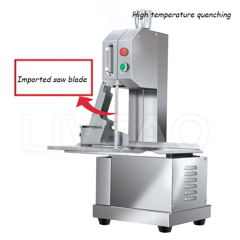 เครื่องเลื่อยกระดูกสแตนเลส เครื่องตัดกระดูก เครื่องตัดเนื้อปลาแช่แข็งไฟฟ้า