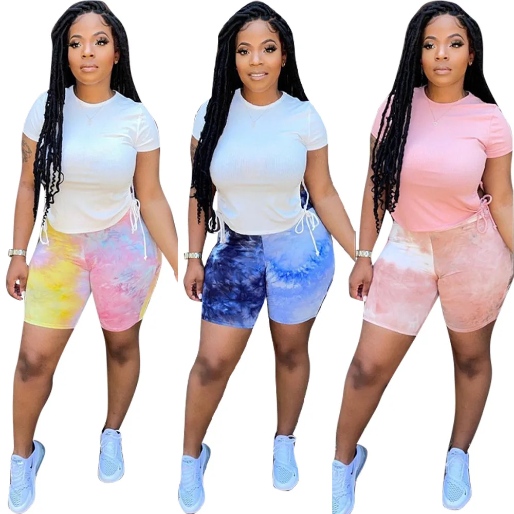 

Summer Women Two Piece Set Sportswear T-Shirts and Shorts Ladies Casual O-Neck Pullover Short Sleeve T-Shirt Casual Tracksuits