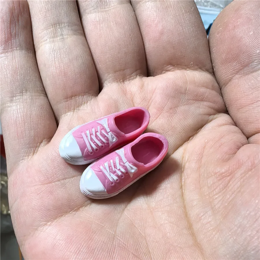 New Flat Canvas Casual Sports Doll Shoes 2.5cm Foot Size for 1/6 BB FR Dolls - Fashionable Doll Accessories view 2