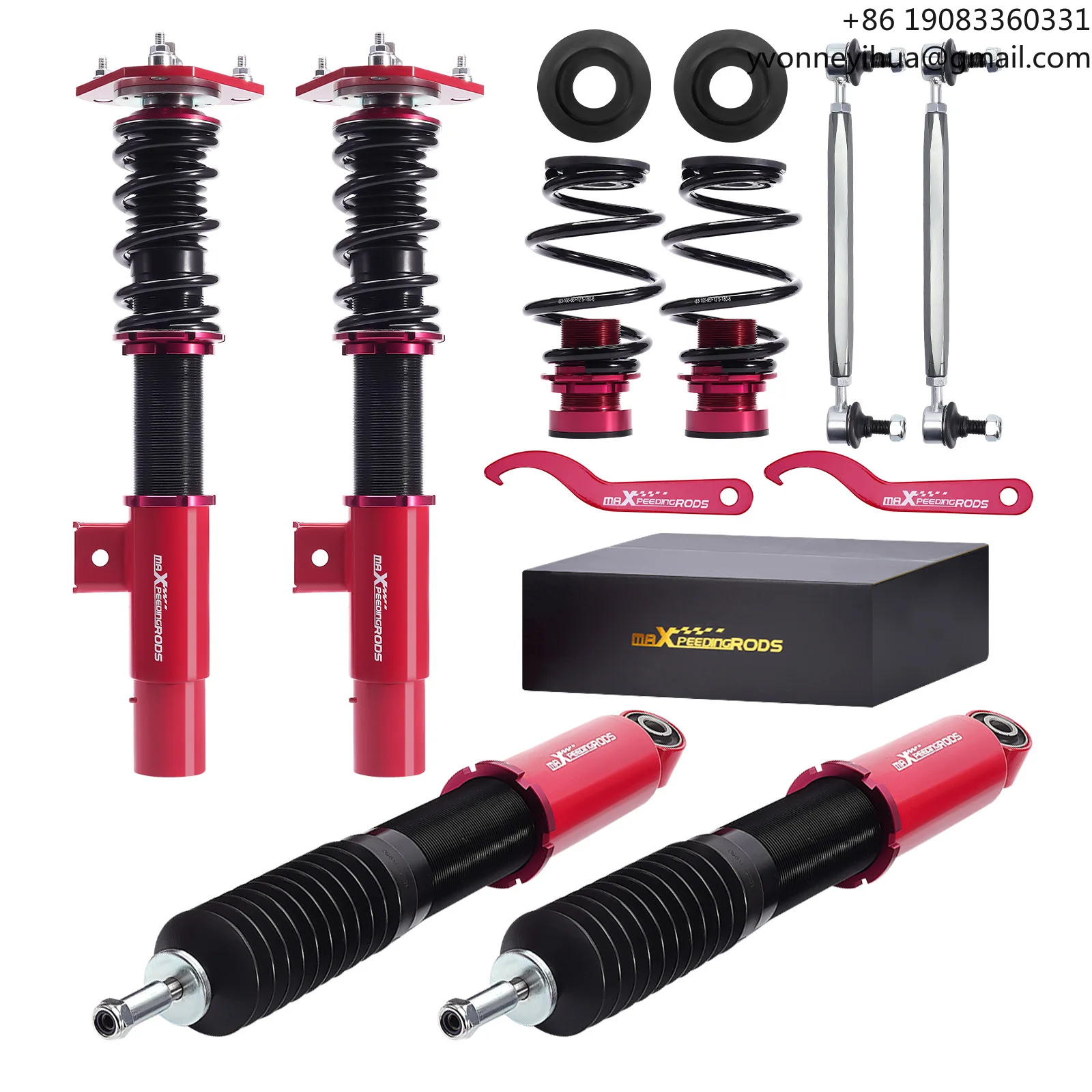 

MaXpeedingrods койловеры комплект стоек подвески для VW Jetta Golf MK5 MK6 регулируемая высота