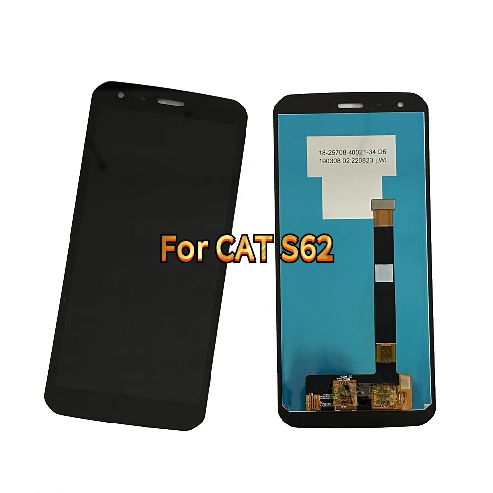 Pantalla LCD de 5,7 pulgadas para CAT S62, cristal frontal de repuesto con pantalla táctil, 1080x2160p, Sensor de pantalla LCD para Cat S62 + pegamento