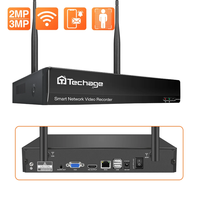 Techage 8CH H.265 3MP Wireless Network Video Recorder P2P Remote Access NVR For WiFi Video Security Surveillance Camera System