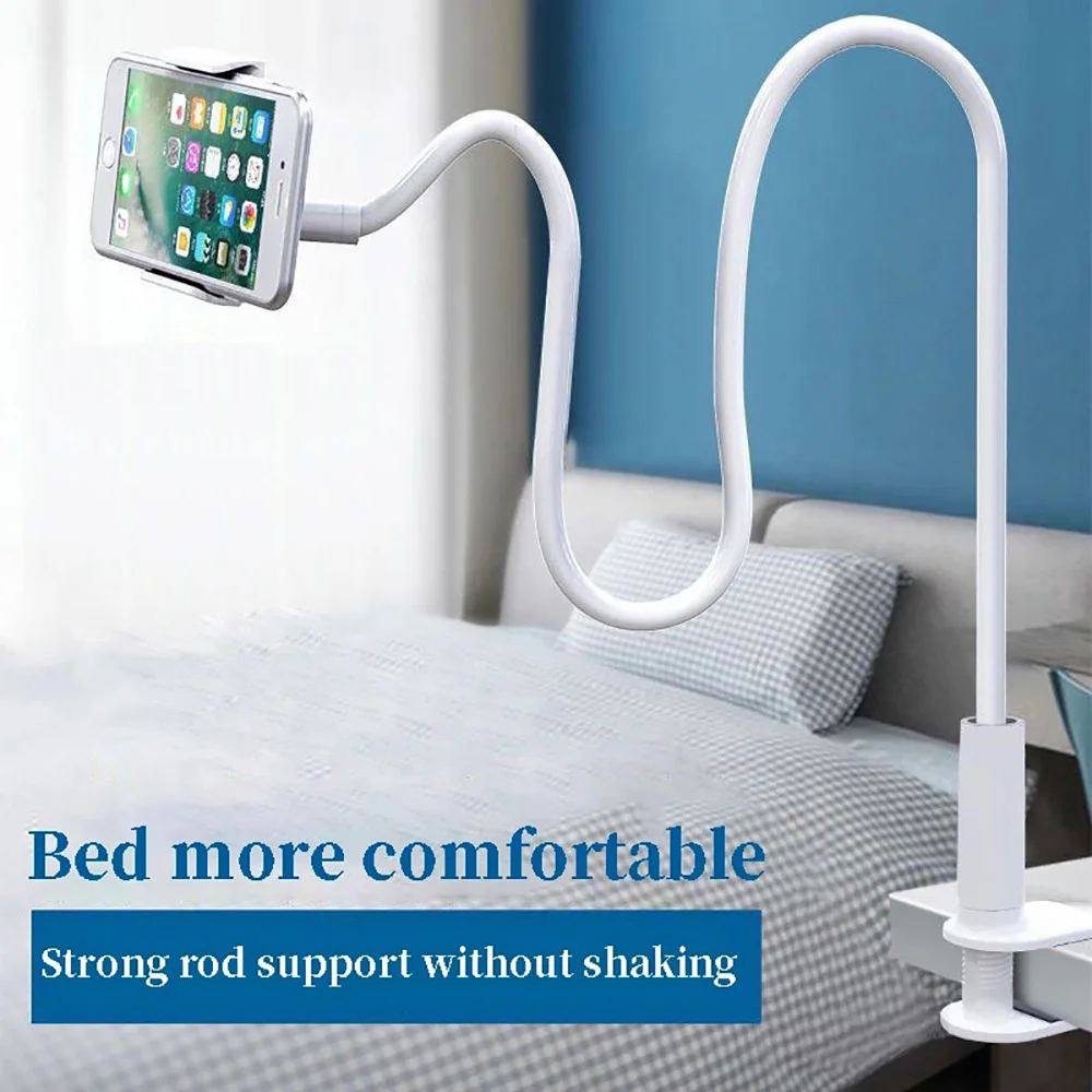 Mobile Phone Holder Universal Bracket For Smartphone Flexible Lazy Bracket Bed Snap-On Mobile Phone Holder Clip Bedside