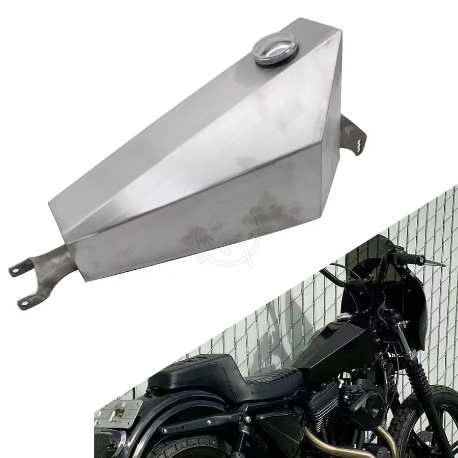 

Motorcycle Triangle Style Retro Oil Gas Fuel Tank 14L 3.69 Gal For Harley Sportster Iron XL 883 72 1200 Forty-eight 2007-2022