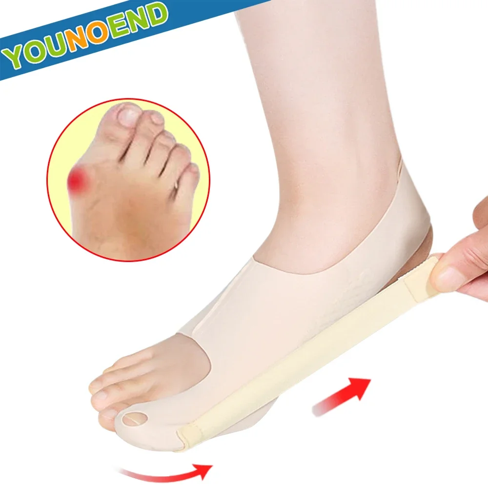 1Pcs Toe Separator Hallux Valgus Bunion Corrector Orthotics Feet Bone Thumb Adjuster Correction Pedicure Sock Straightener