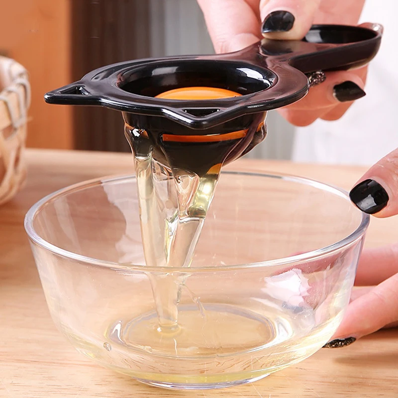 

2-in-1 Perfect Kitchen Gadget Cute Cartoon Cat Egg Separator & Measuring Cup Easy Yolk & White Filter For Baking And Cooking,
