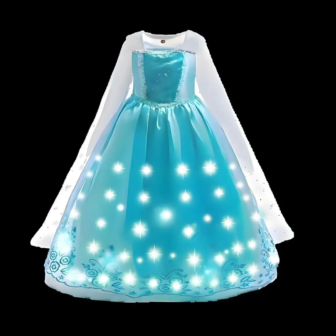 

Disney Elsa Blue Long-Sleeved Princess Dress For Girls Halloween Carnival Easter Party Clothes Girls Birthday Party Gift Set