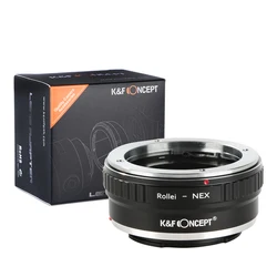 K & F koncepcja QBM do E Adapter obiektywu dla Rollei QBM mocowanie obiektywu do Sony E a5000 a6000 A7C A7C2 A1 A9 A7S A7R2 A73 A7R4 A7R5