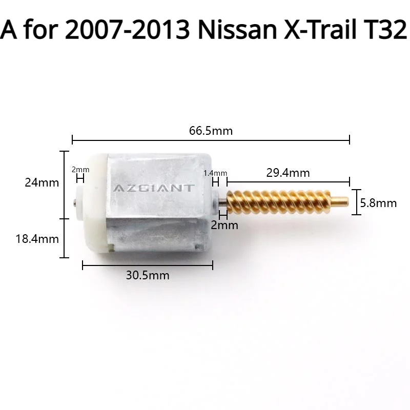 Azgiant DC Motors for Nissan X-Trail Back Door Lock Latch Repair Rear Tailgate Boot Trunk Locking Actuator