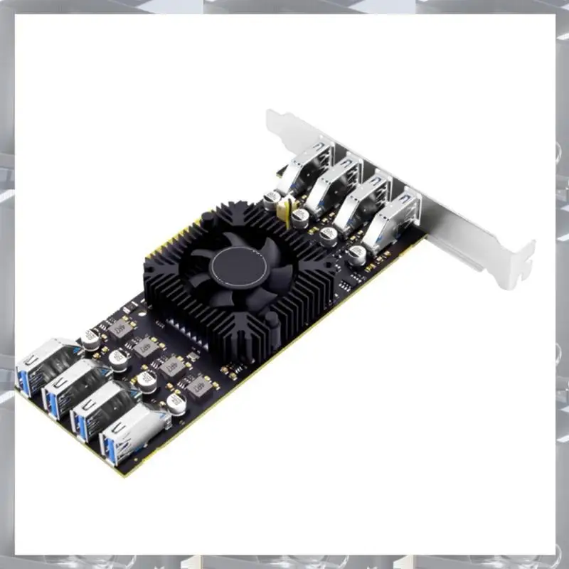 

Лидер продаж-USB3.2 Адаптер PCI Express PCI-E на 8-портовую карту расширения USB 3.2 4-канальная плата контроллера USB3.0 Pcie X4 для камеры