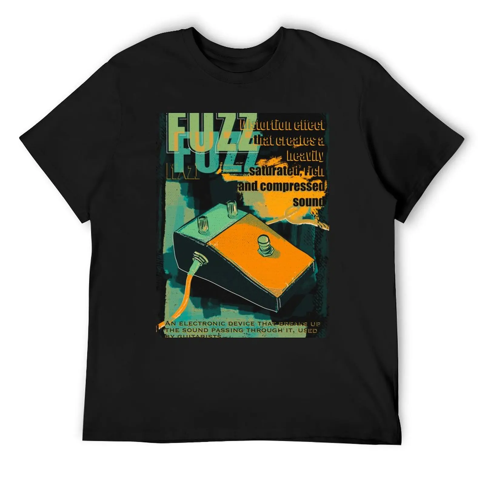 Fuzz Pedal T-Shirt anime figures plus sizes men clothings