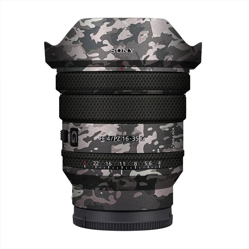 Pegatina corporal para lente SONY FE PZ16-35 F4 G, calcomanía protectora de piel, película de envoltura de vinilo, abrigo Protector antiarañazos