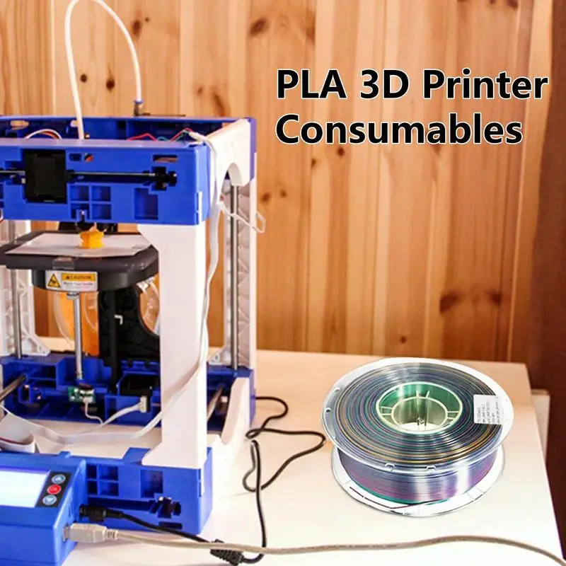 High-Speed PLA Filament Rainbow 3D Printing 1.75mm Spool Filament 3D Printer Consumables Fast Color Change Filament Dimensional