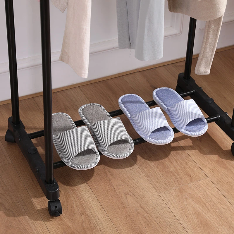 Simple Storage and Clothes Drying Rack, Balcony Clothes Drying Rack, Bedroom Floor to Ceiling Clothes Rack image 5