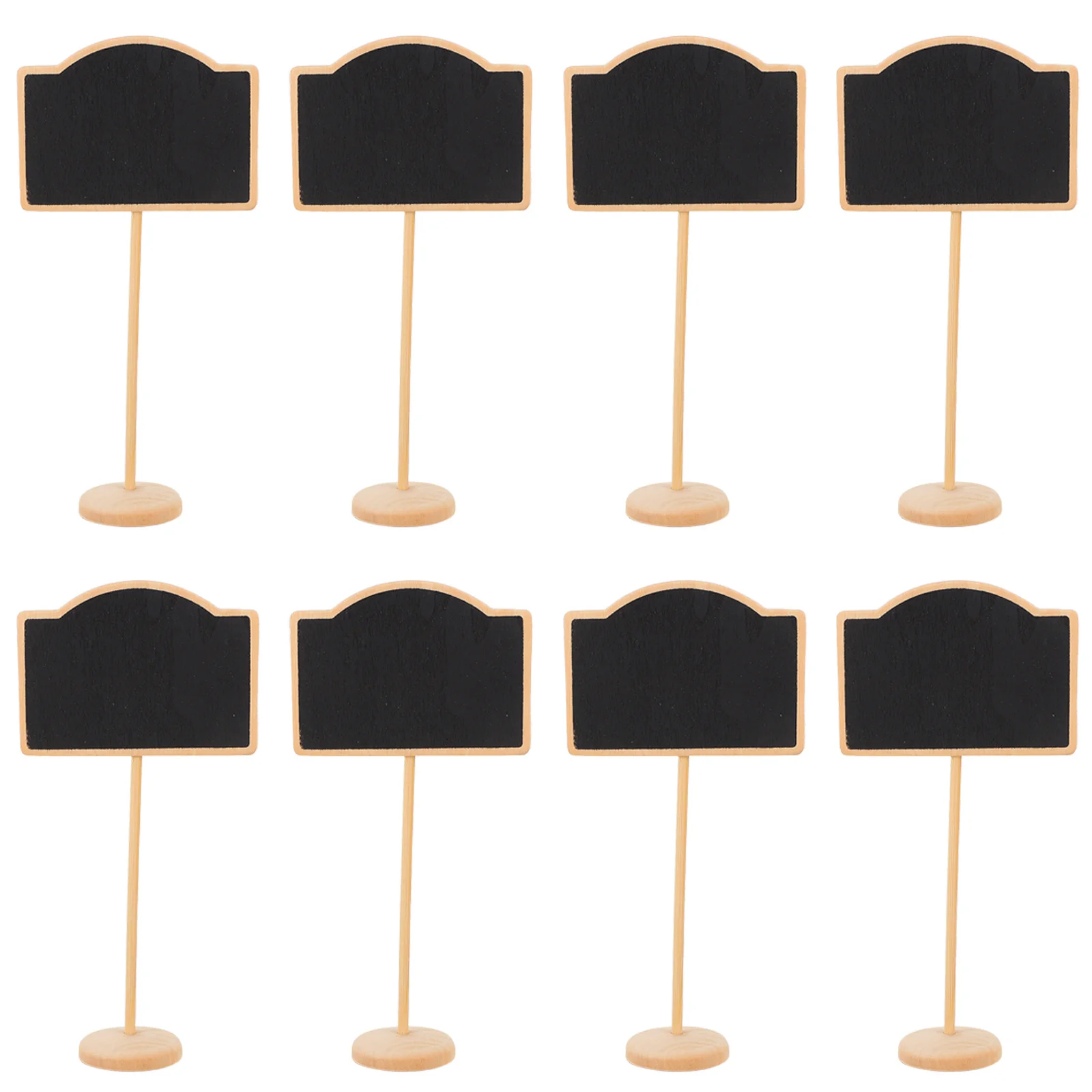 

10pcs Mini Sign Creative Wood Message Board Small Chalkboard Portable Easel Home Bar Storage Lightweight Display