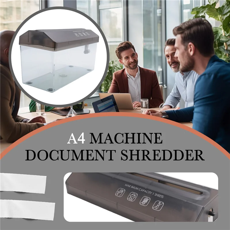 Paper Shredder Desktop Manual Mini Hand Cutting Tool A4 Machine Documents Crusher For Home