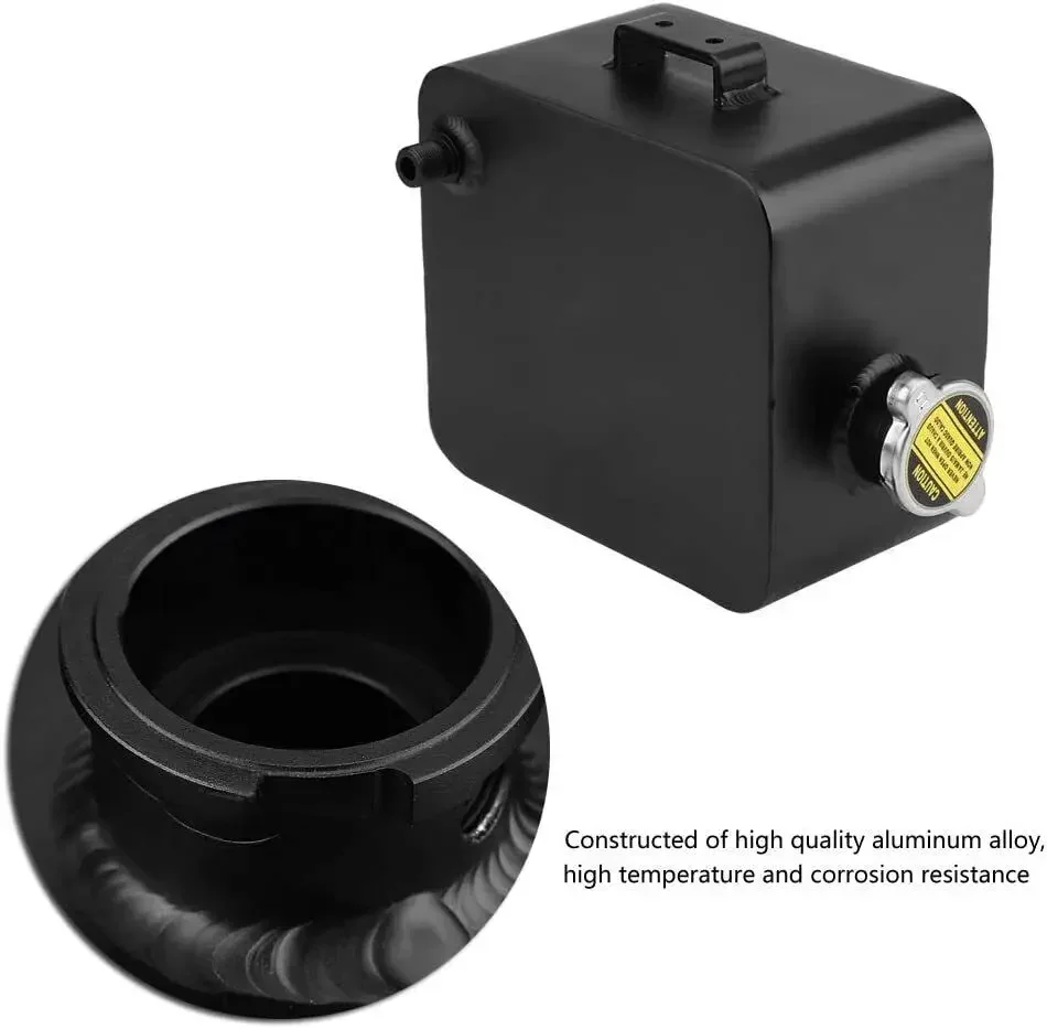 Alta qualidade 2.5l liga de alumínio água refrigerante radiador overflow tanque recuperação expansão universal WB-1002