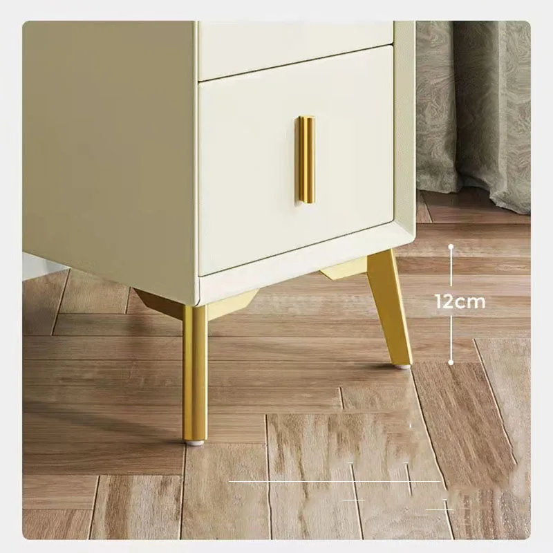 Oulylan 4pcs Metal Foot Cabinet Bedside Table Slanted Leg Three-pronged Right-angle Furniture Legs Coffee Table Support Leg