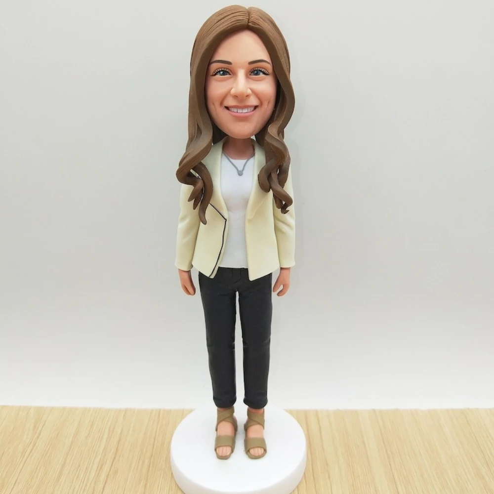 

Custom Bobblehead from Photo Handmade Custom Clay Figurine Meaningful Gift for Him Her Couple Wedding Birthday Anniversary