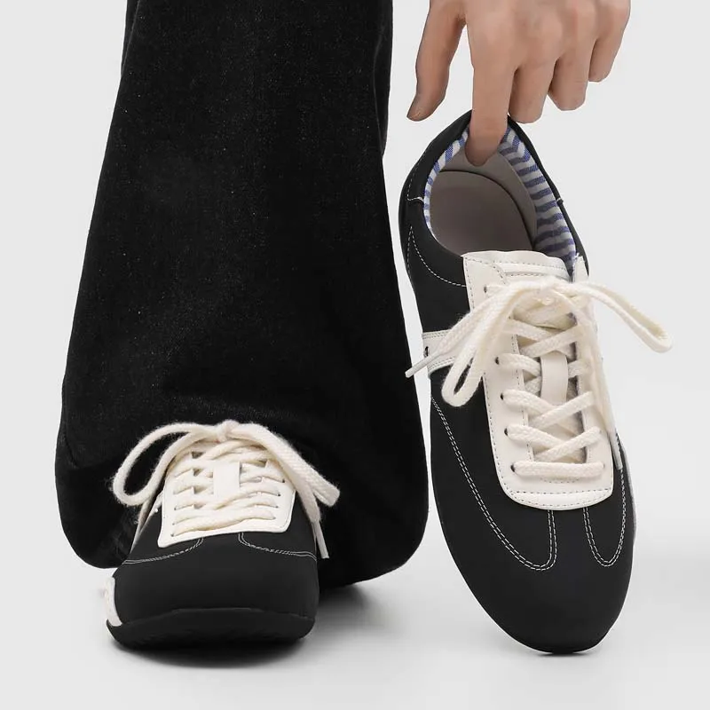 scarpe-da-ginnastica-ballet-deux-da-uomo-nuove-estate-2026-nere-stile-retro-sportive-casual-patchwork-agan-leggere-punta-tonda-tacco-basso