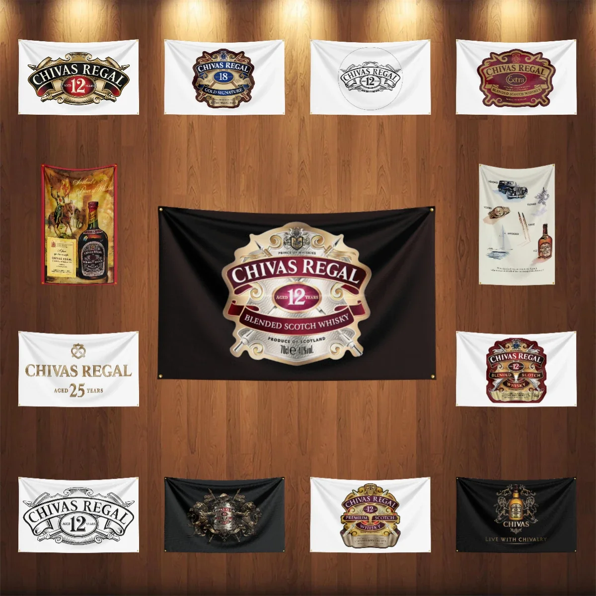 Bandera de regales c-chivas de whisky de 3x5 pies, pancarta de vino con Alcohol impresa de poliéster para decoración, bebida, ron, bandera de cerveza