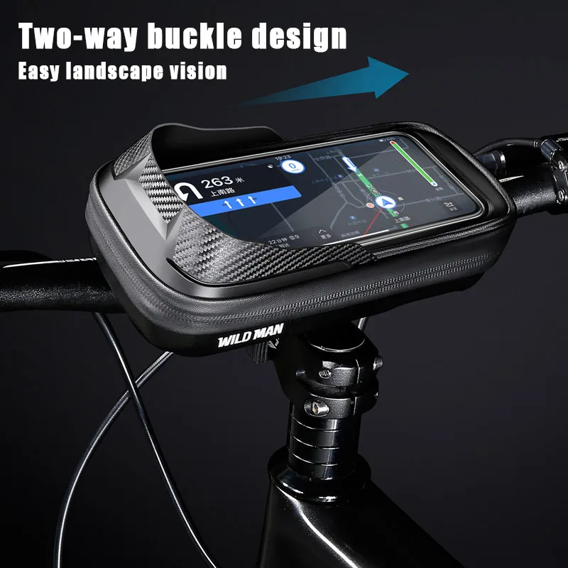 Motorcycle Bike Navigation Phone Holder Waterproof TPU Touch Screen Outdoor Riding Accessories For 4.7-6.8inch Smartphone Stand