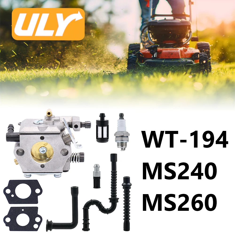 

Комплект карбюратора WT-194 для бензопил Stihl 024 026 MS240 MS260 с ремкомплектом, заменяет Walbro WT-194 для 1121 120 0611