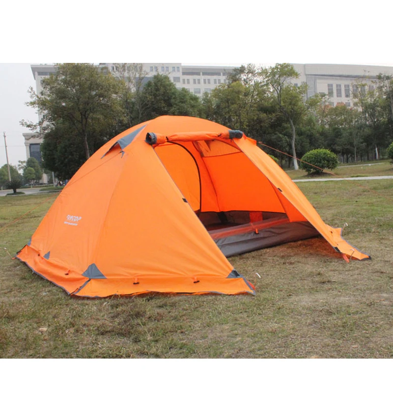 Imagem -05 - Waterproof Double Layer Camping Tent Windproof 210t Viagens ao ar Livre Caminhadas Saia Pessoas Estações