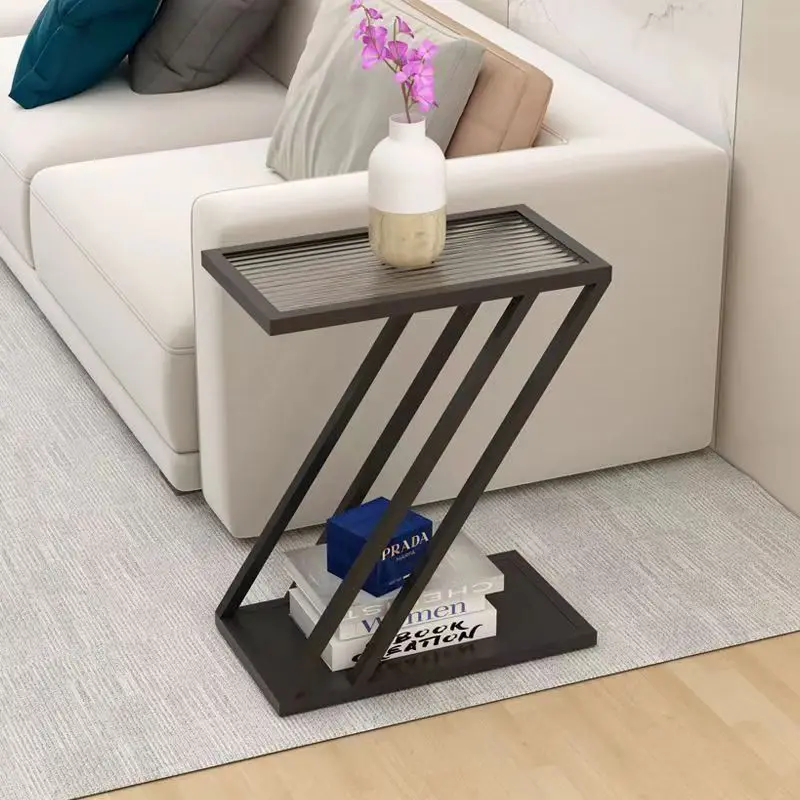 Minimally Designed Bedroom Bedside Small Storage Rack, Narrow Bedside Table, Home Sofa Side Table