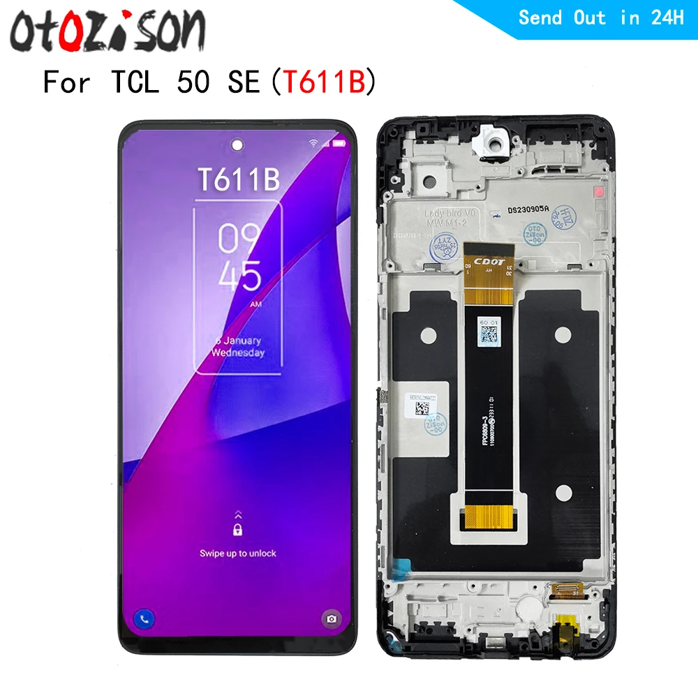 Para TCL 50SE T611B pantalla LCD para TCL 50 SE T611B pantalla LCD Panel táctil digitalizador de pantalla con montaje de marco