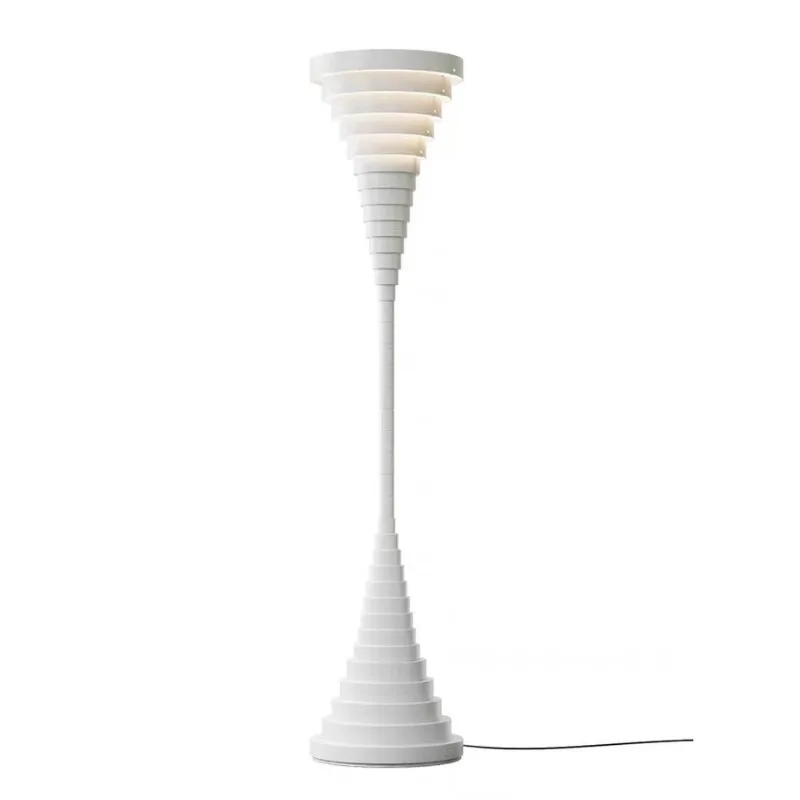 

Multi-layer wrought iron living room floor lamp villa hotel model room floor lamp