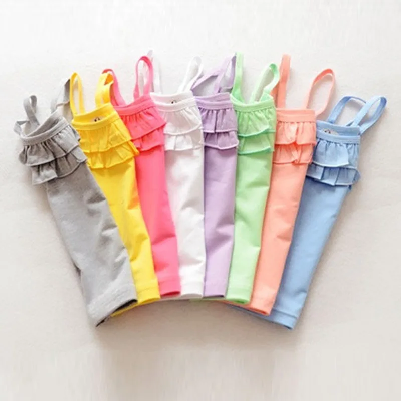 New Summer Girls T Shirt Cotton Sleeveless Garment T Shirt For Girls Tops Tees Outwear Clothing Baby Kids Clothes 2-8 Year