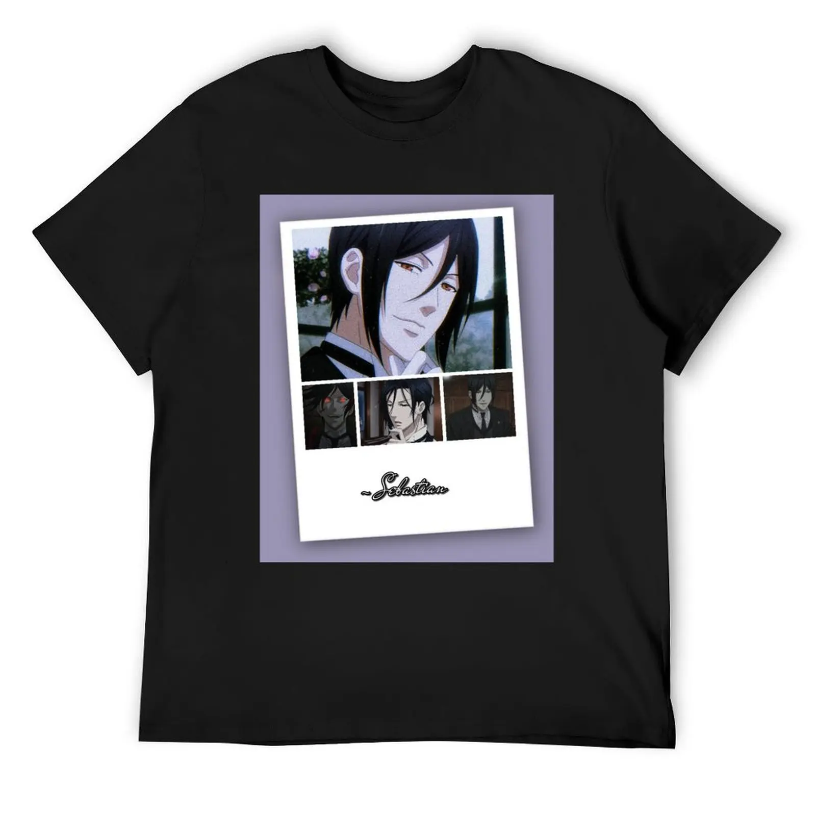 Sebastian Michaelis - Black Butler T-Shirt cotton graphic tees boys whites black t-shirts for men