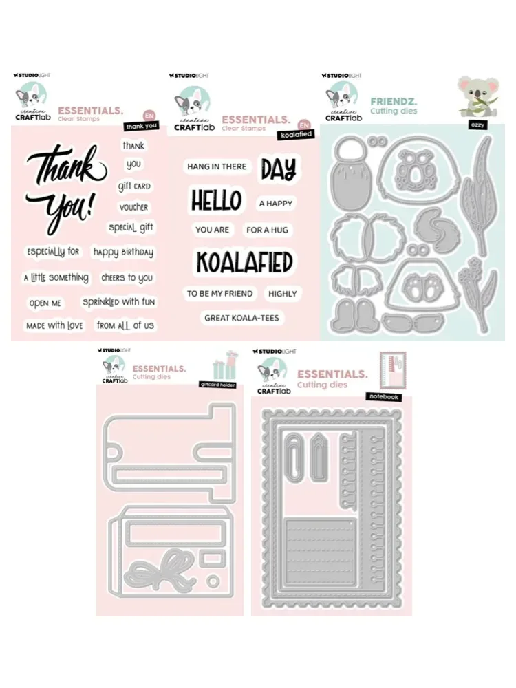 Waterlelies Freddy Nested Squares Blocks Hearts Get Well Soon Metal Cutting Die Silicone Stamp Scrapbooking Stencil Photo DIY