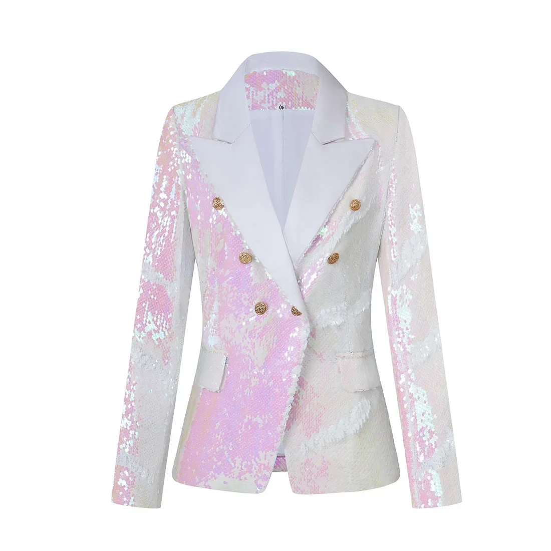 Luxury Sequins Women Suit Blazer 1 Pieces Elegant Female Business Work Wear Office Lady Jacket Coat Prom Dress Wedding Tuxedo