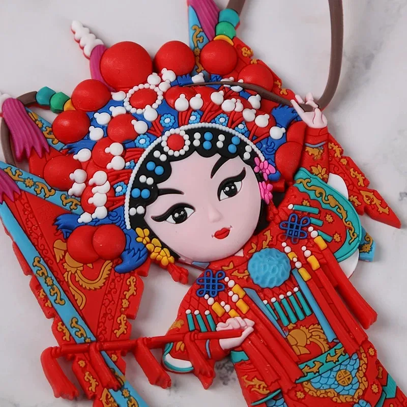 Chinese Characteristics Peking Opera Refrigerator Magnet Stickers, Four Ancient Beauties Gift, Household Decor Crafts Collection