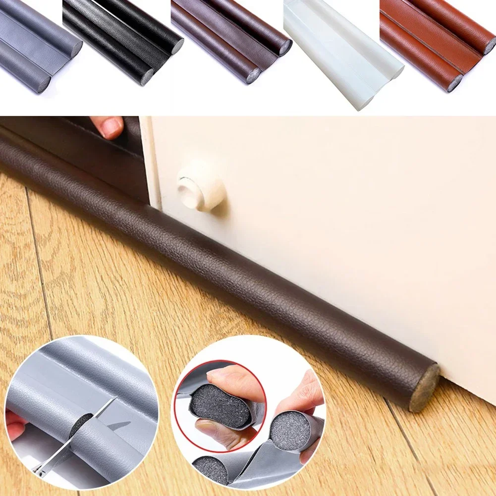 Waterproof Seal Strip Draught Excluder Stopper Door Bottom Guard Twin Door Draft Stopper Energy Saving Protector Doorstop