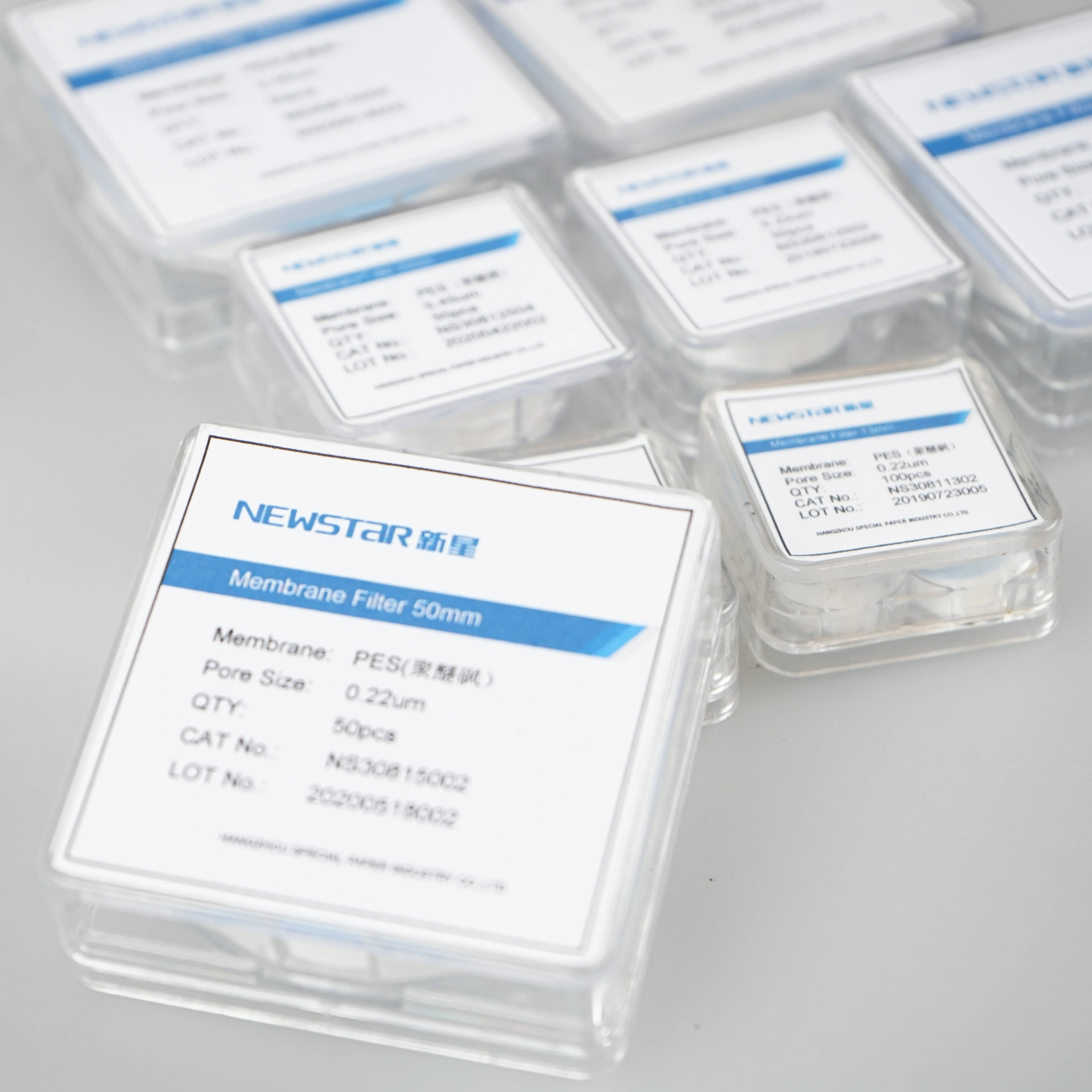 Laboratory PES (Polyethersulfone) Microfiber Membrane Filter 0.22um 0.45um 25mm 47mm 50mm 60mm 90mm Organic Solution Filtration