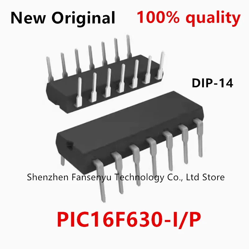 

(5-100piece)100% New PIC16F630-I/P PIC16F630 I/P DIP-14 Chipset