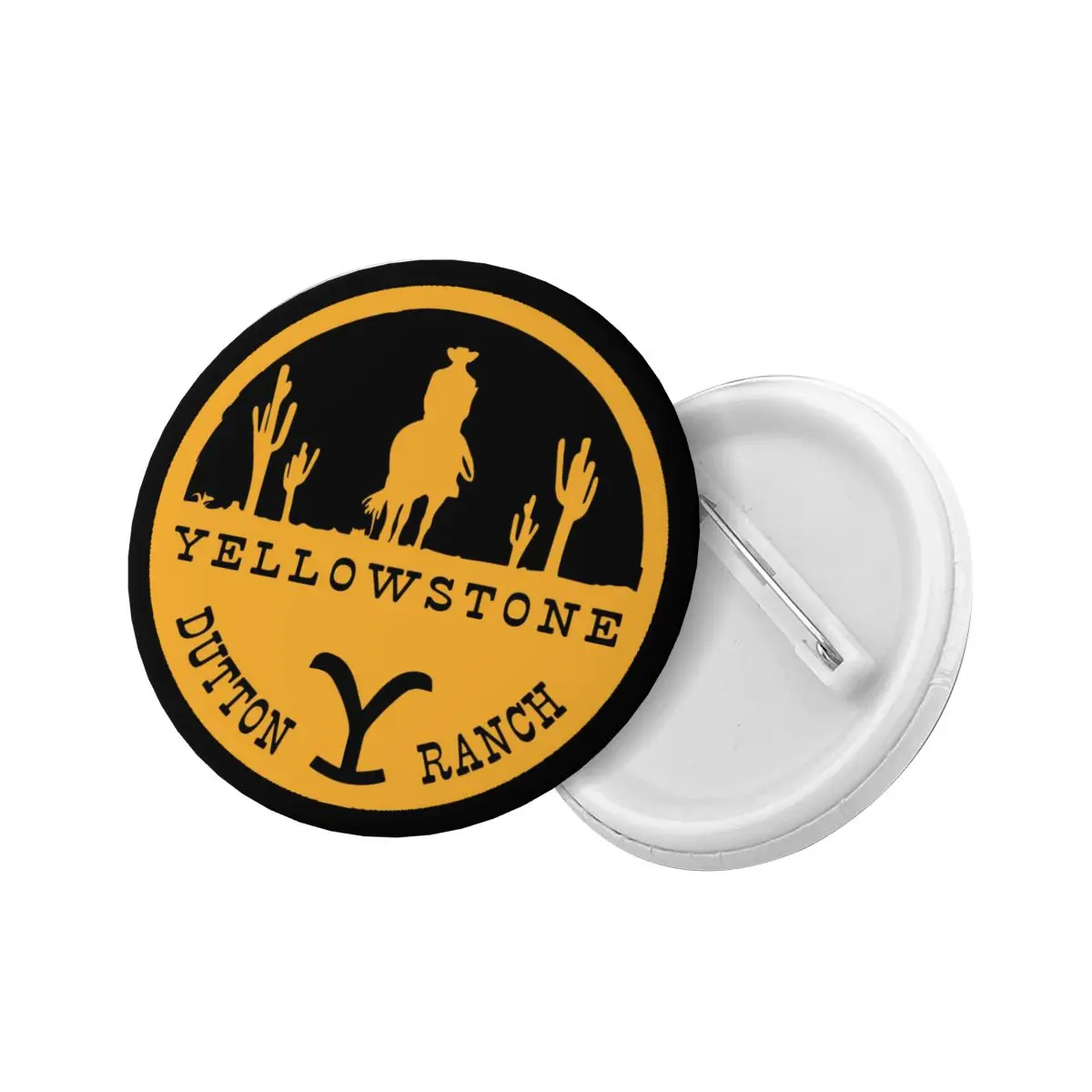 Custom Yellowstone Button Pin for Bags Dutton Ranch Montana Badges Brooch Pinback Gift