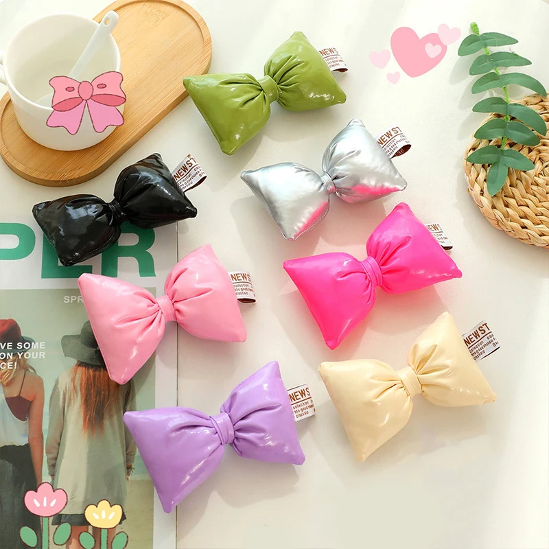 Sweet Cute Colorful Bow Accessories Fashion Elegant Big Bow Charms Minimalist All-match Vintage Bow DIY Decorations Gifts