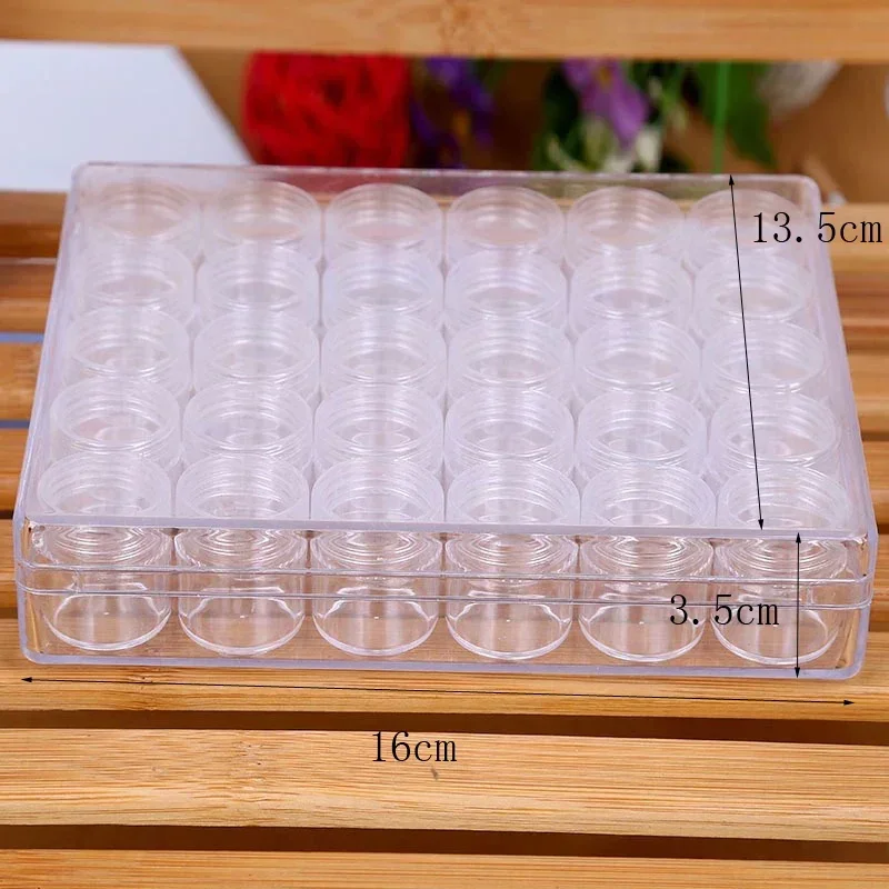 30/60/90/120 Slots Adjustable Plastic Storage Box Transparent Pill Jewelry Box Diamond Painting Accessory Tool Storage Organizer